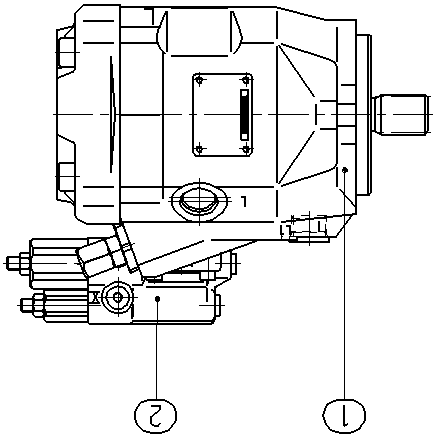 A A10V O 45 DFR1/52L-VSC61N00 -SO 97 — Zeichnung