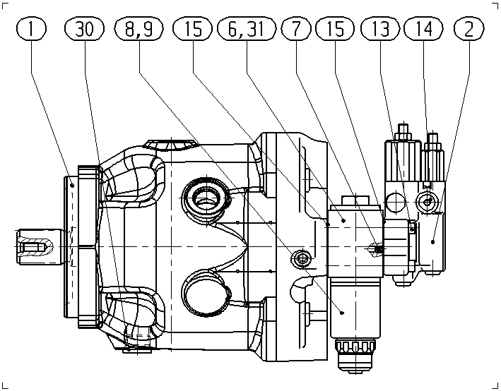 A A10V O140 DRS /32L-VSD11N00 -S2891 — Zeichnung