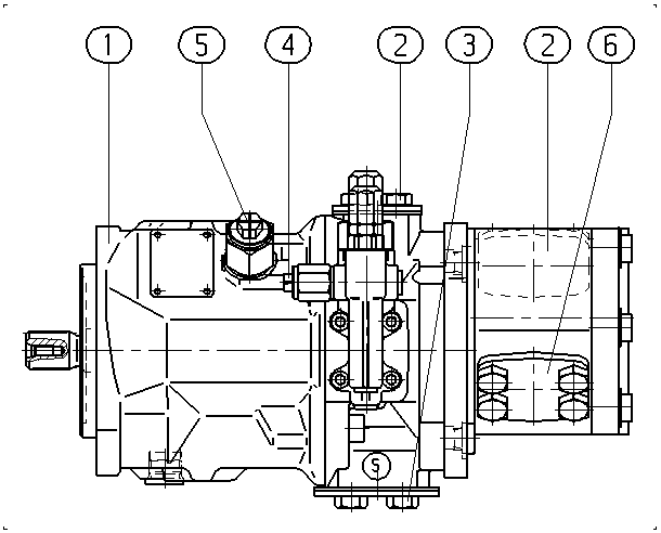 AXIAL-PISTON PUMP — Zeichnung