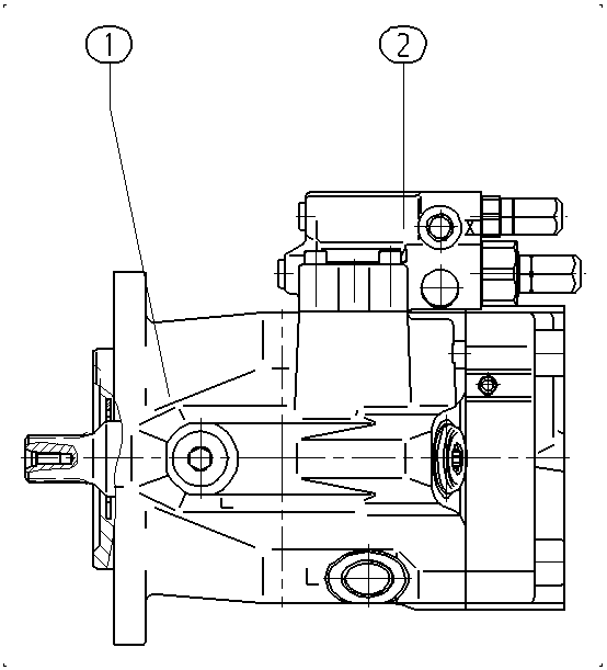 AA10VO60DFR1/52R-PQC11N00-SO928 — Zeichnung