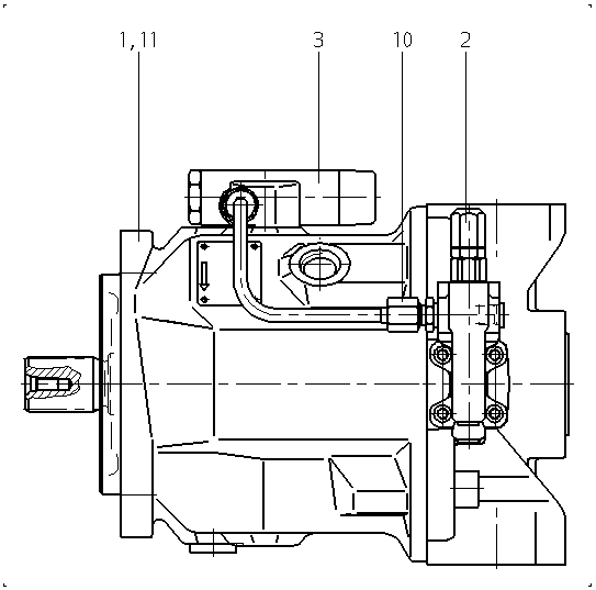 AA10VO74DFLR/31R-PSC62N00-SO368 — Zeichnung