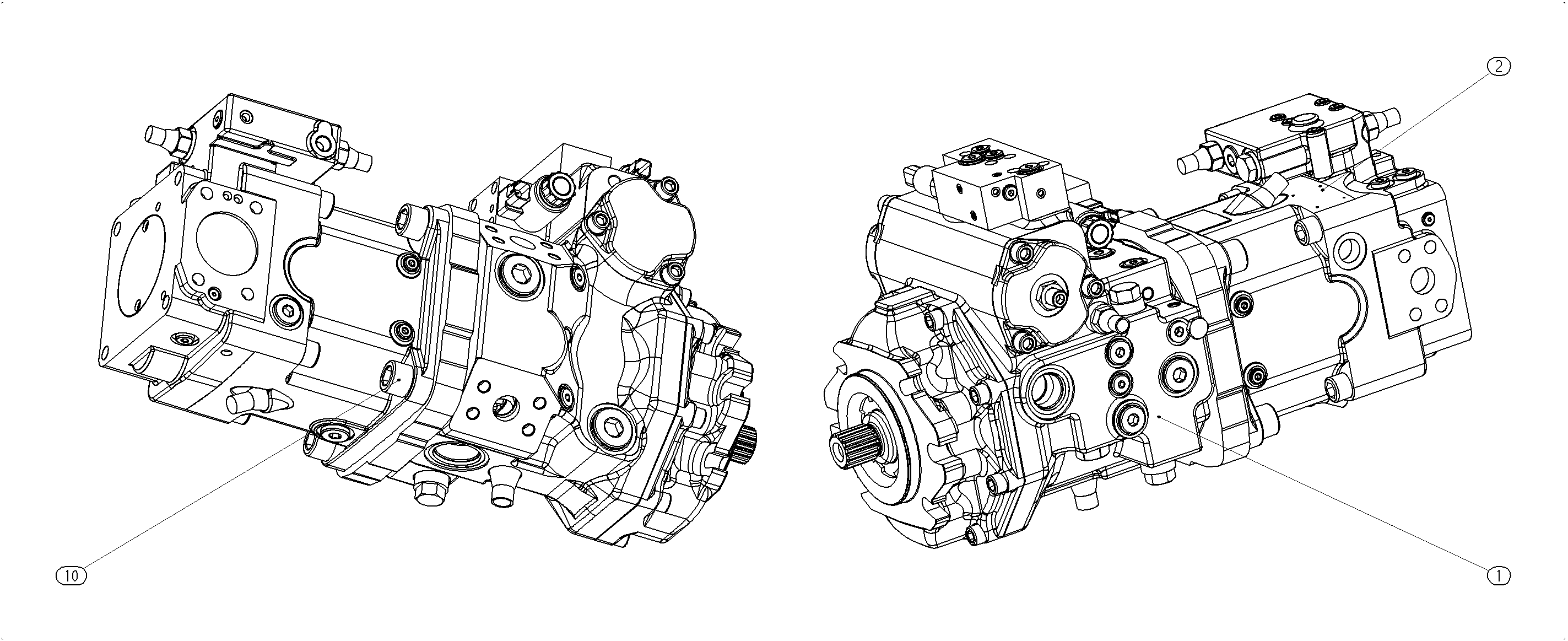 A4VG085EV2DP000/40+A11VO75LRS/10 — Zeichnung