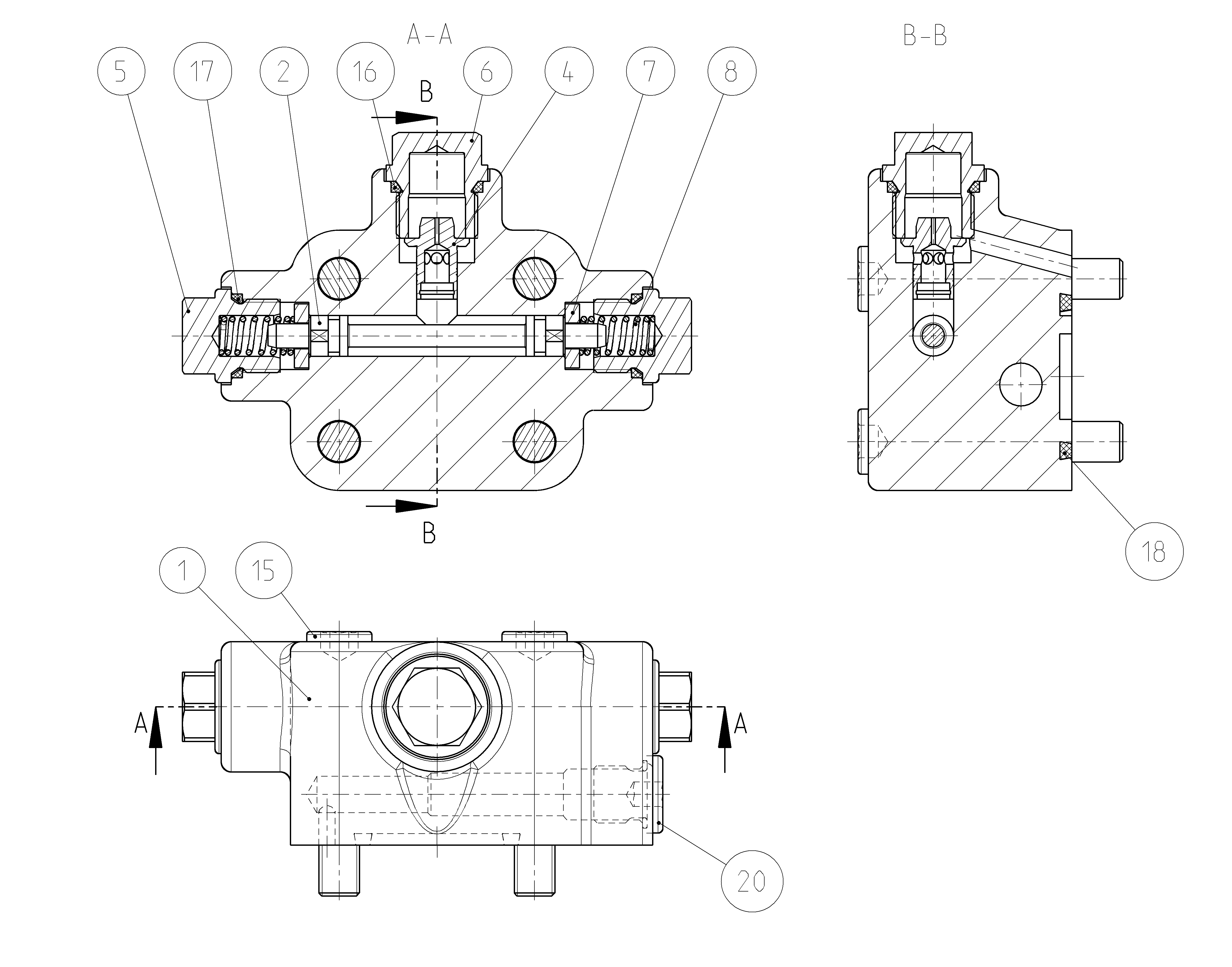 FLUSH/BOOST PRESSURE VALVE — Zeichnung