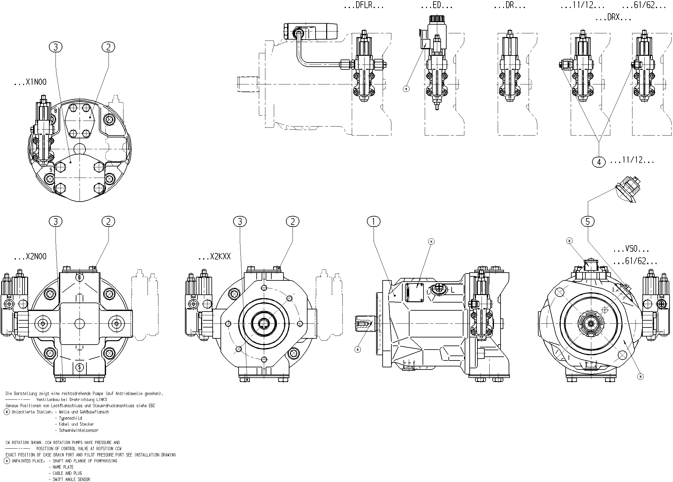 ALA10VO110ER72/32L-VSD62K24P-S2895 — Zeichnung