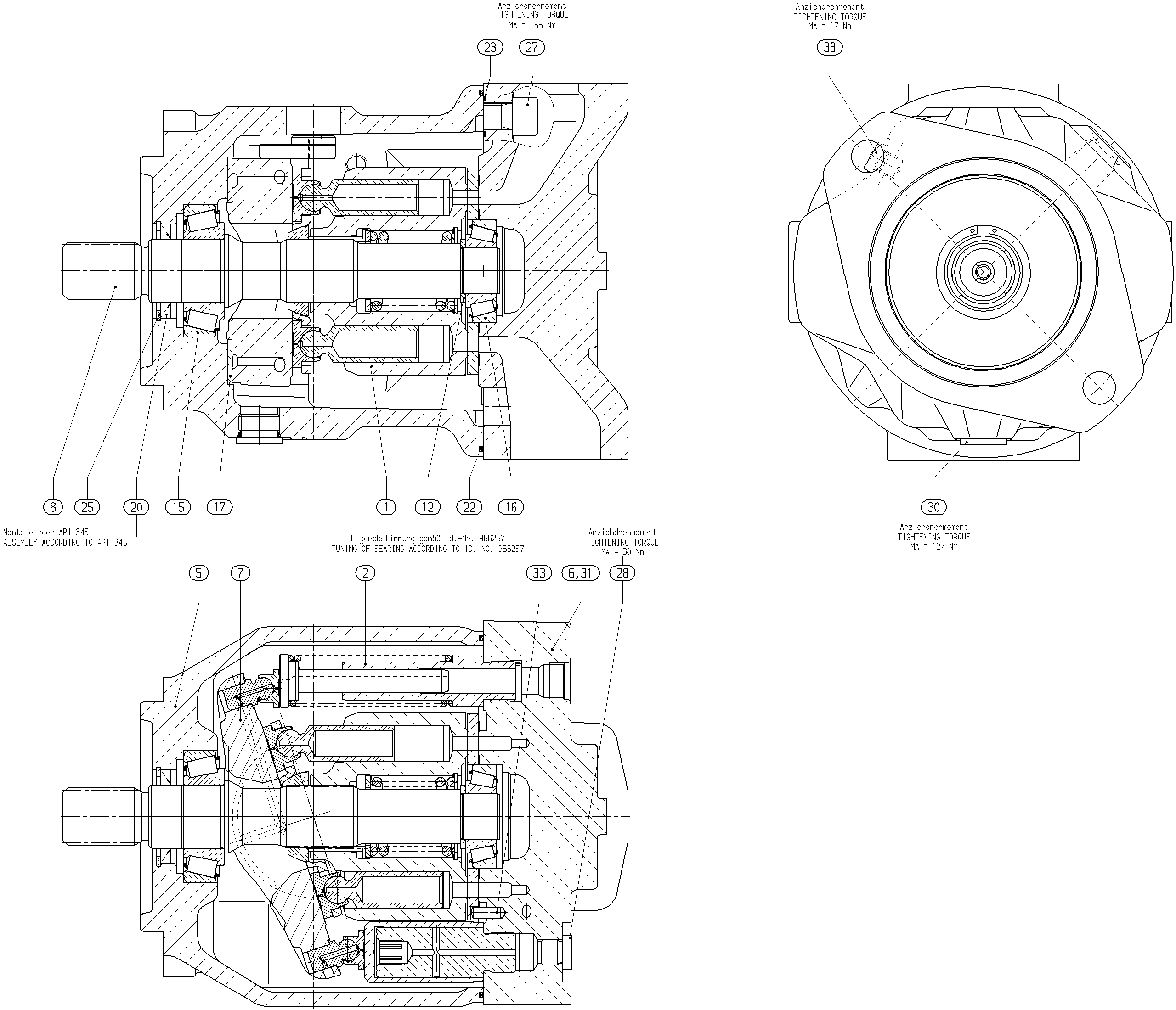 GH A10V O 74 OV /31R-VSC44N00 LR -S1303 — Zeichnung