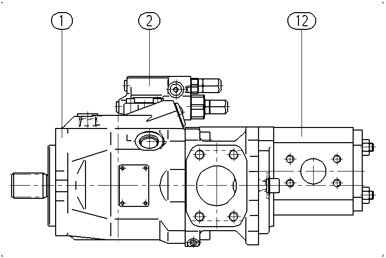 AA10VO60DFR1/52R-VSC12L30 — Zeichnung