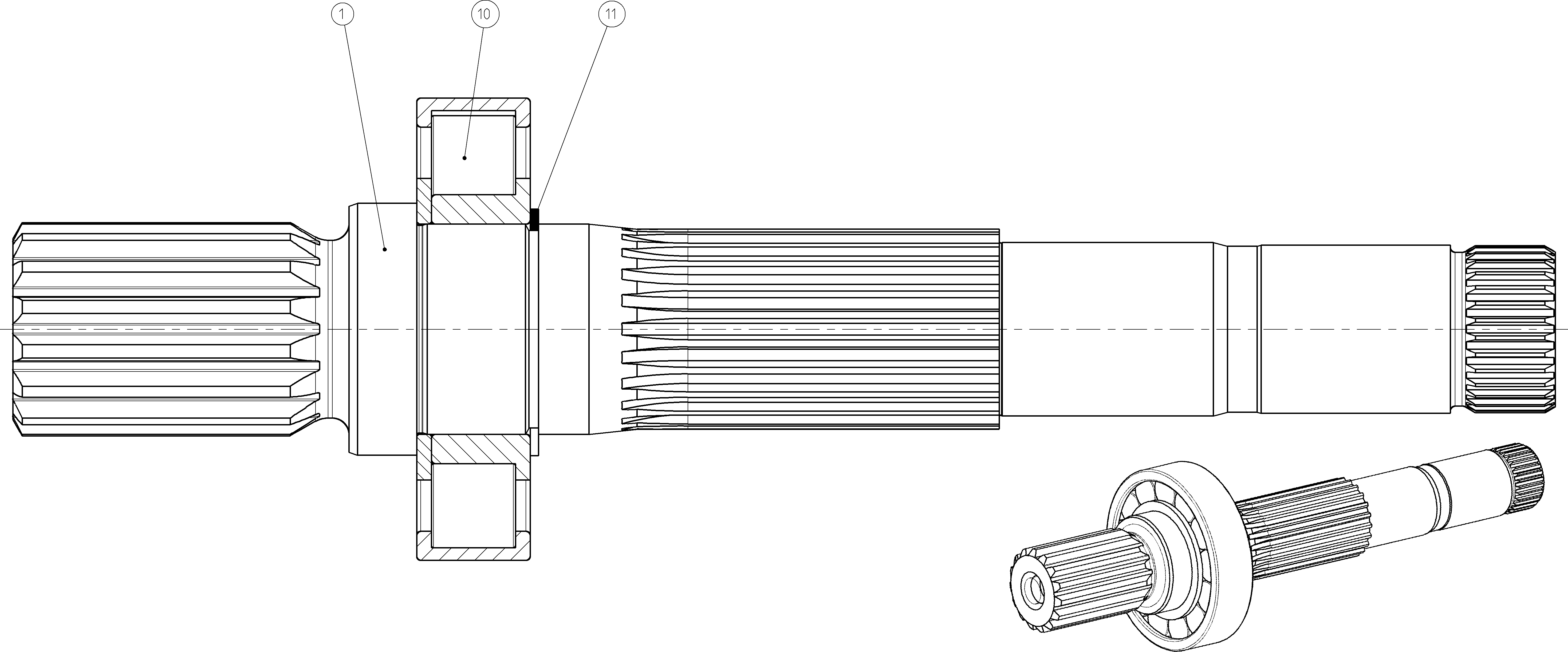 DRIVE SHAFT — Zeichnung