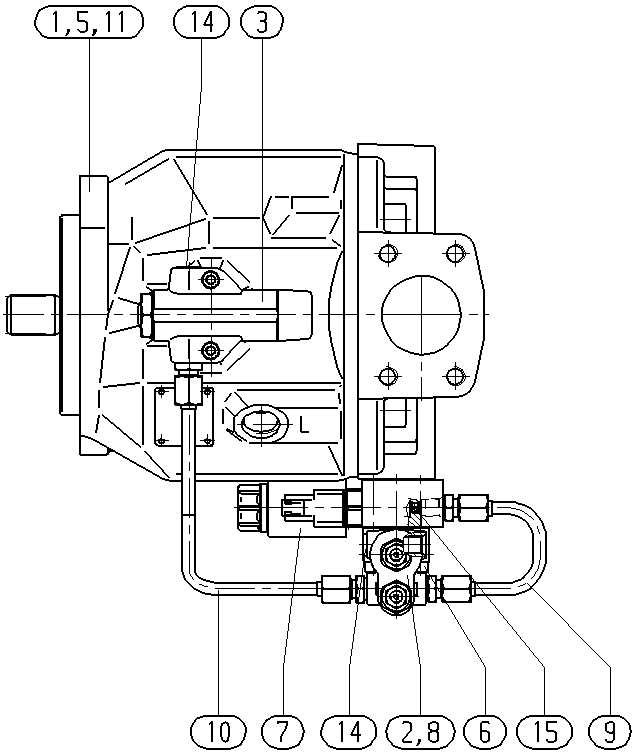 AHA10VO74DFLR/31R-VUC12N00P-S2322 — Zeichnung