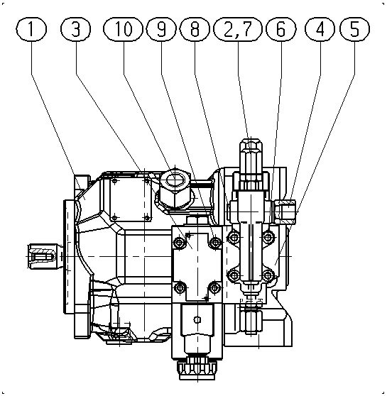 AA10VO28DFR1/31R-VSC12N00-SO108 — Zeichnung