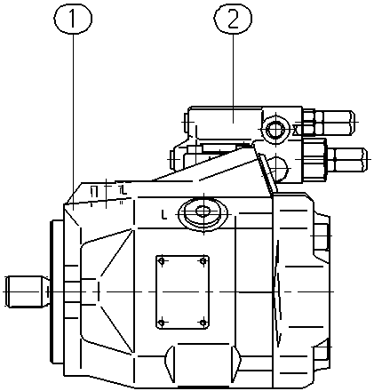 A A10V O 45 DFR1/52R-VUC11N00 -S1631 — Zeichnung