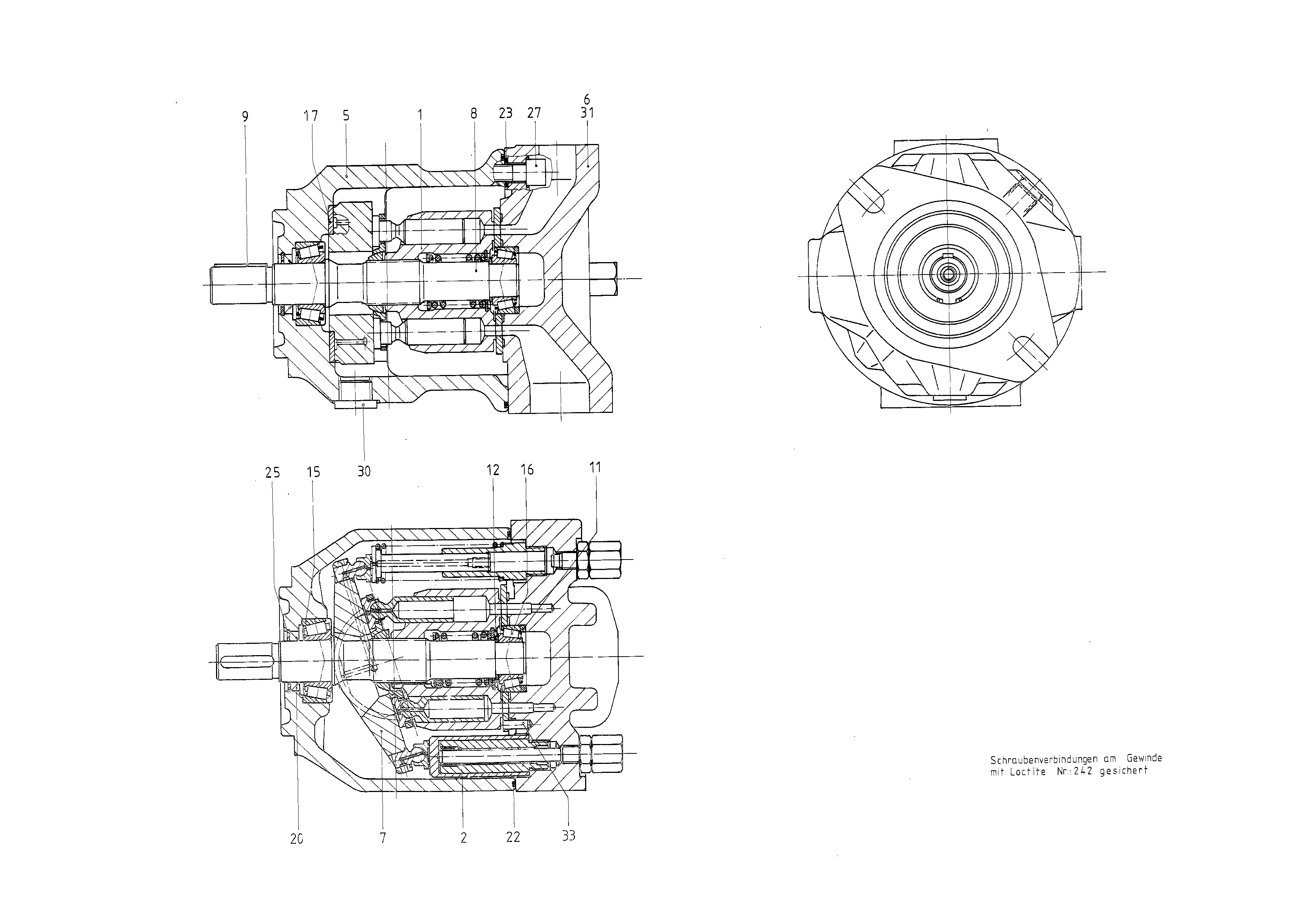 G AA10VSO 45 OV /31R-PKC62N00 -SO239 — Zeichnung
