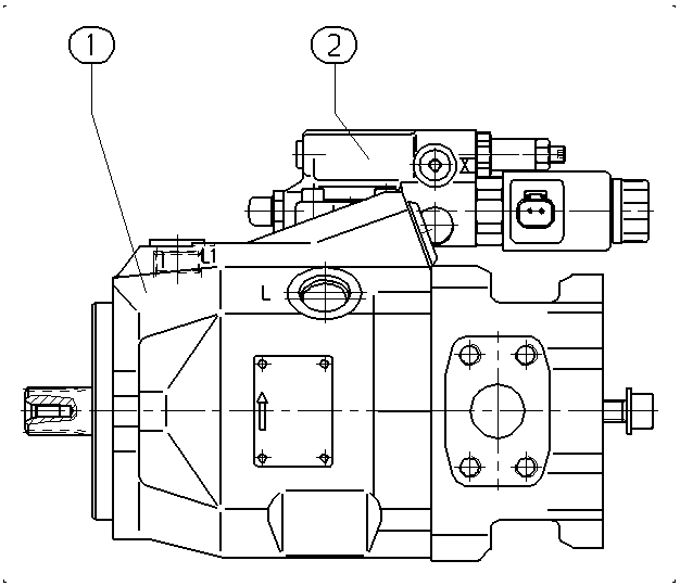 A A10V O 45ED 72/52L-VSC12K04P — Zeichnung