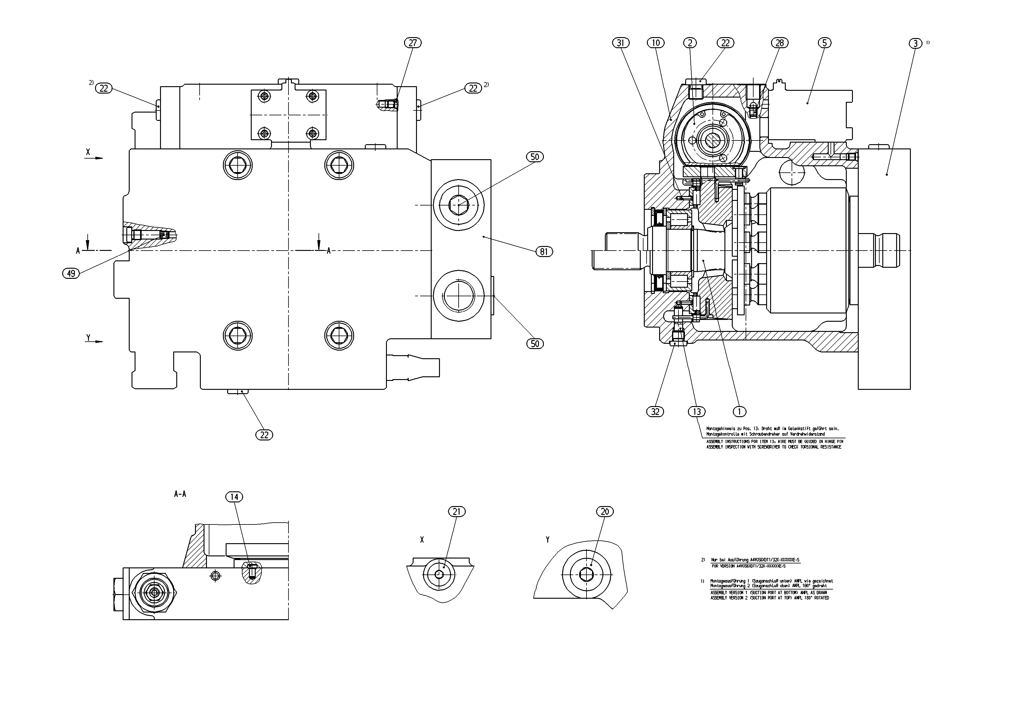 AXIAL-PISTON PUMP — Zeichnung