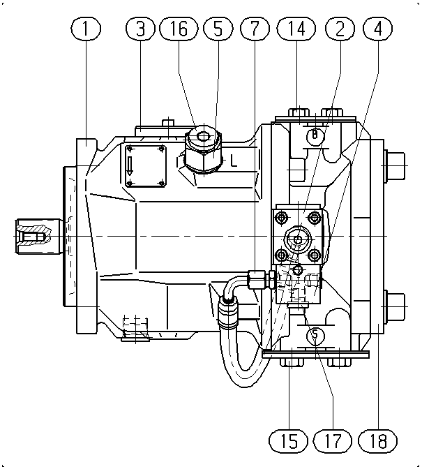 A A10V O 71 DFEH/31R-PSC12K07 -SO479 — Zeichnung