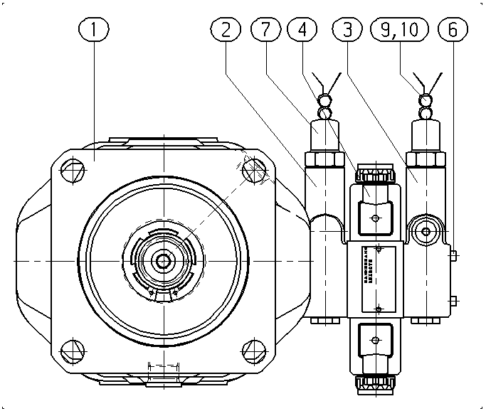 AA10VO140DR/31R-PSD12N00-SO911 — Zeichnung
