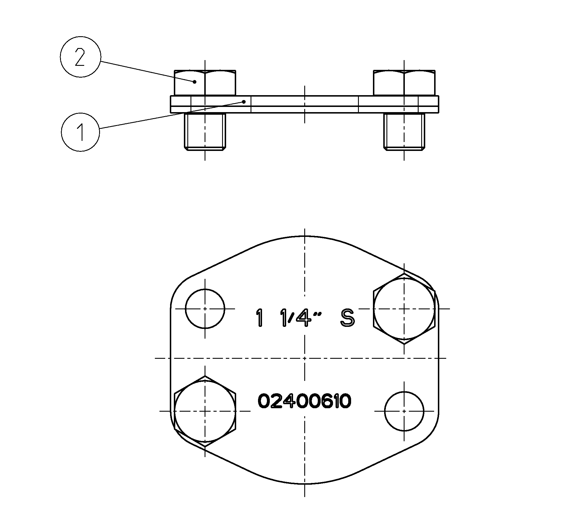 FLANGE COVER — Zeichnung