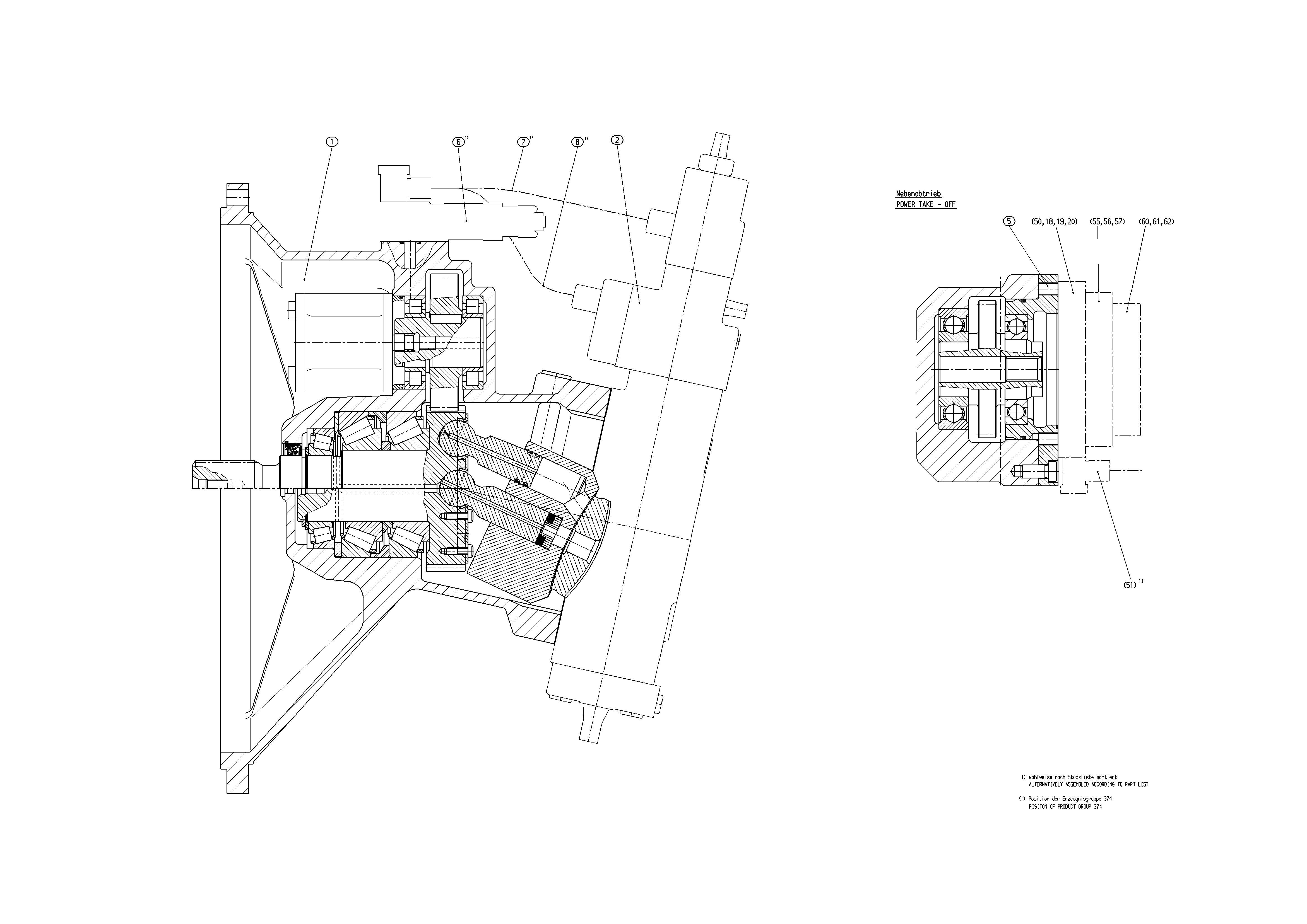 A8VO200LA1KH1/63R1-XSG05F04X-S — Zeichnung