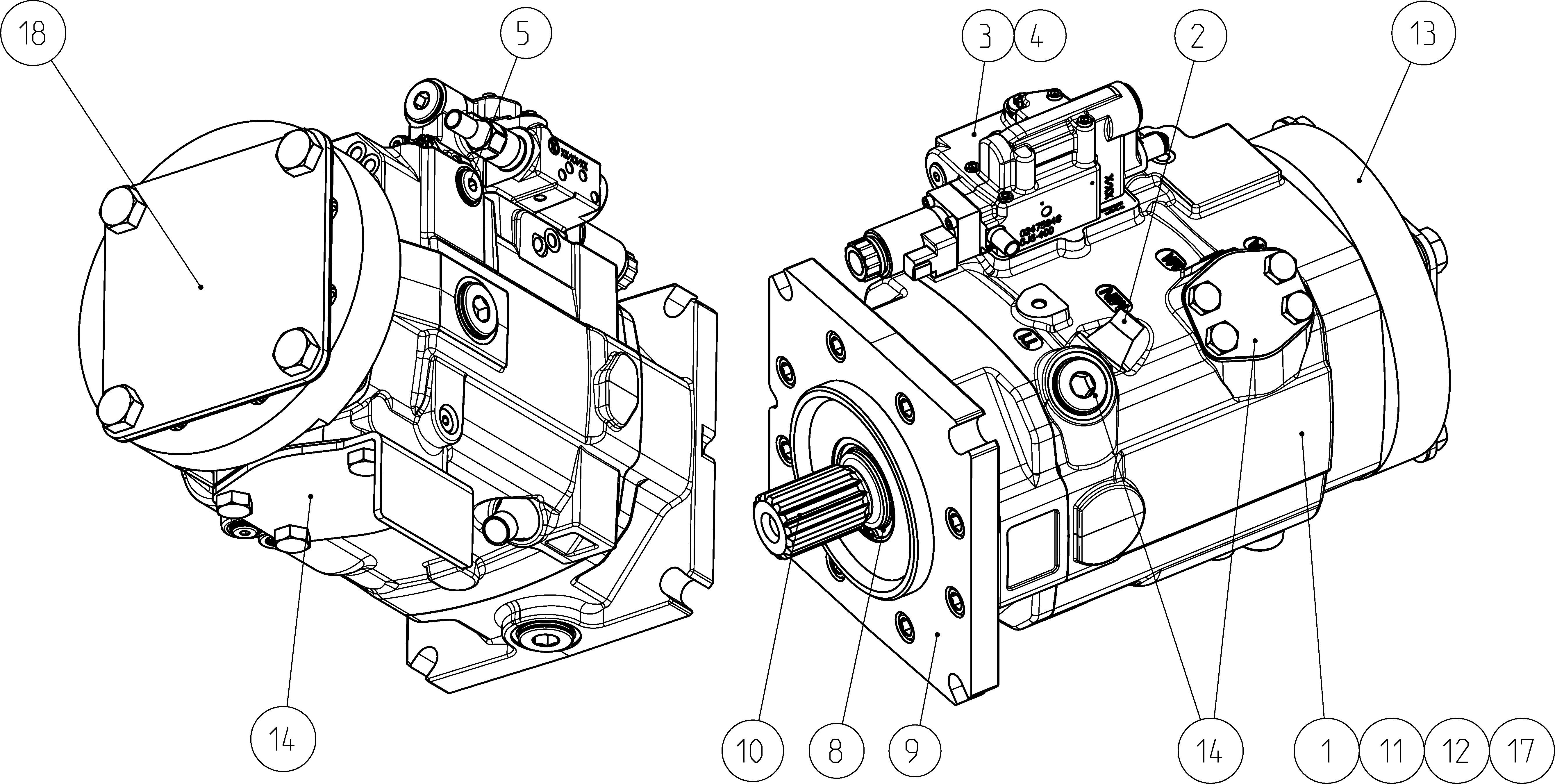 LA11VLO175E2S0AP0/40MRVE4T21SD4T10-S — Zeichnung