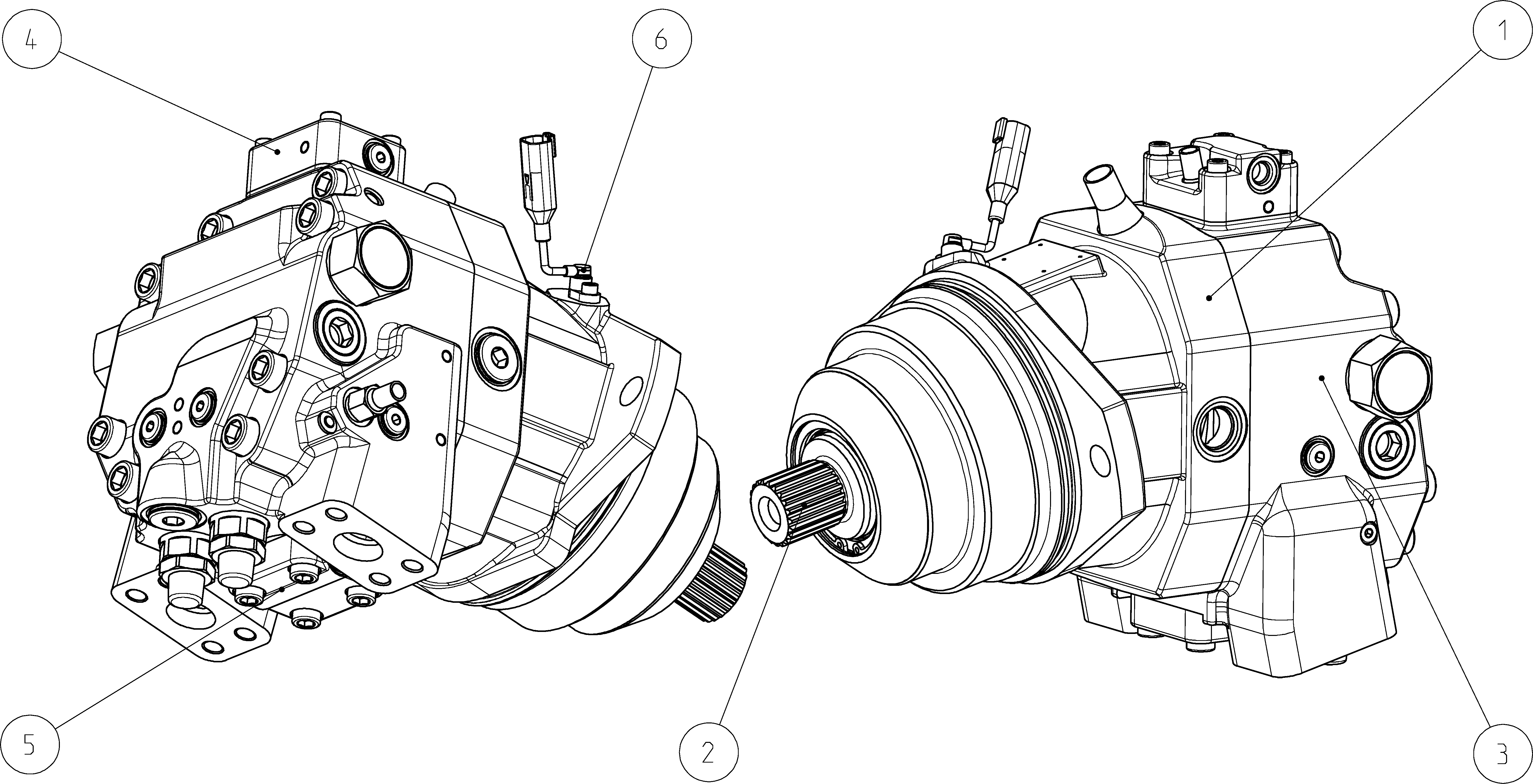 A6VE170HP6000000C/71MWV0S2A16YV-S — Zeichnung