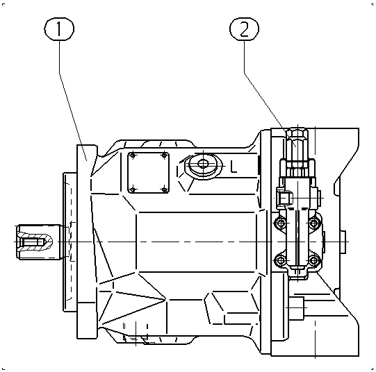 A A10V O 71 DFR /31R-PSC92N00 -SO833 — Zeichnung