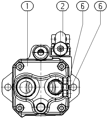 A A10VNO 28 DR /52R-VRC40N00 -S2241 — Zeichnung