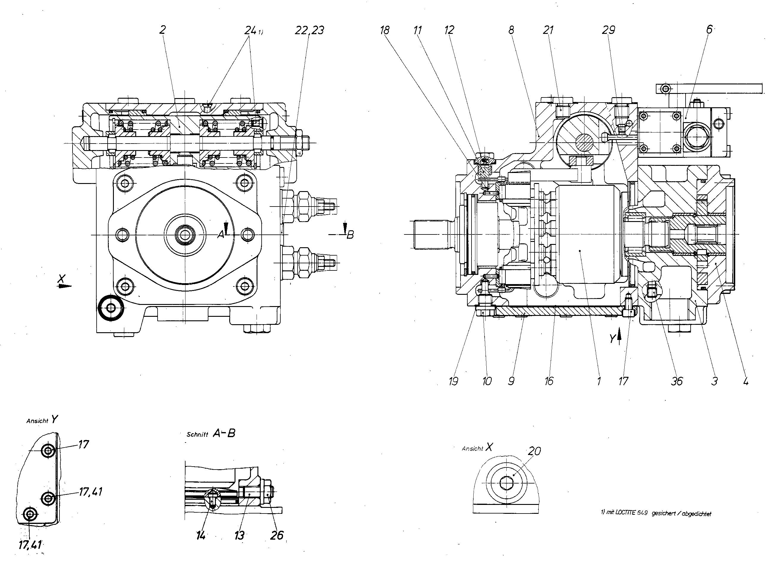 A4VG28HW1/30R-PZC10F011S-S — Zeichnung