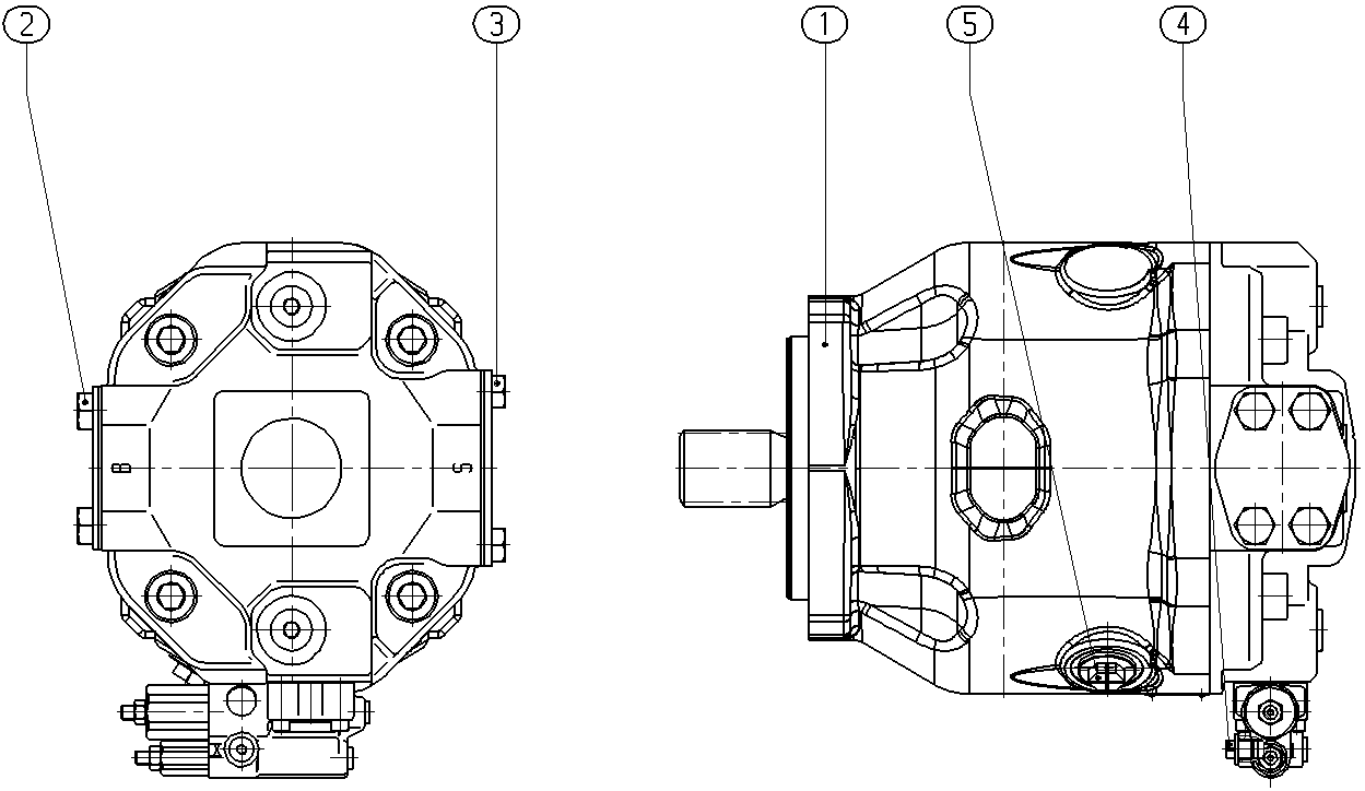 AL A10V O140 DRS /32R-VSD12N00 -S2971 — Zeichnung