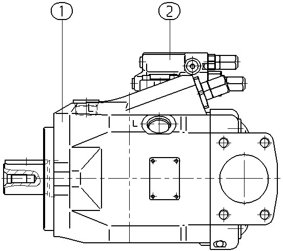 AXIAL-PISTON PUMP — Zeichnung