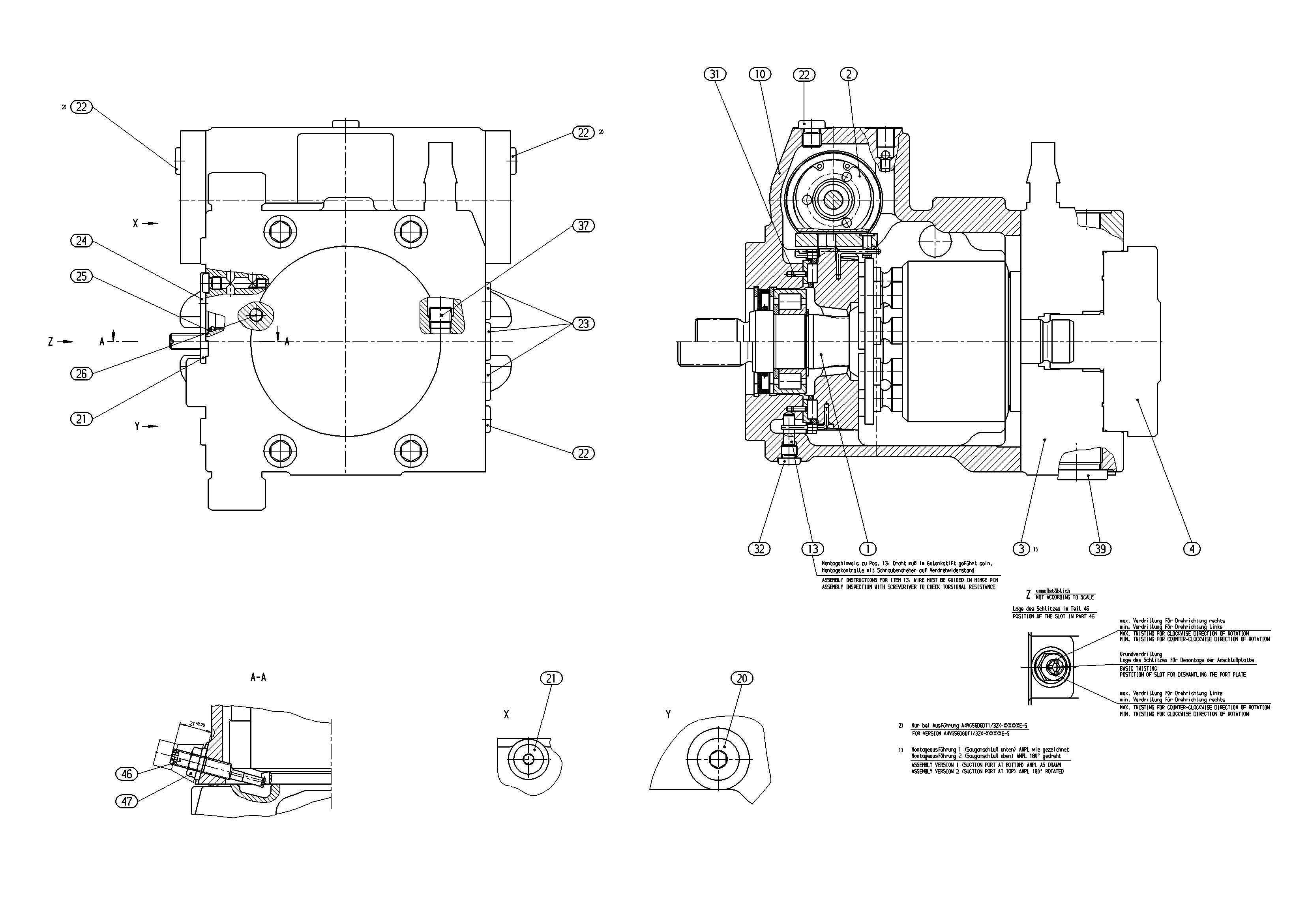 A4VG56DGDMT1/32L-NSC02K025E-S — Zeichnung