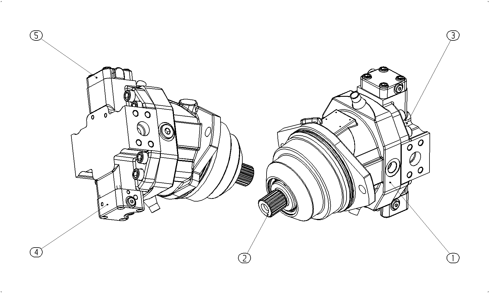 A6VE160HA1/63W-VZL02000A — Zeichnung