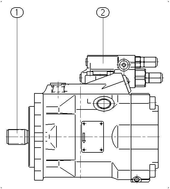A A10V O 60 DFR /52R-PUC61N00 — Zeichnung