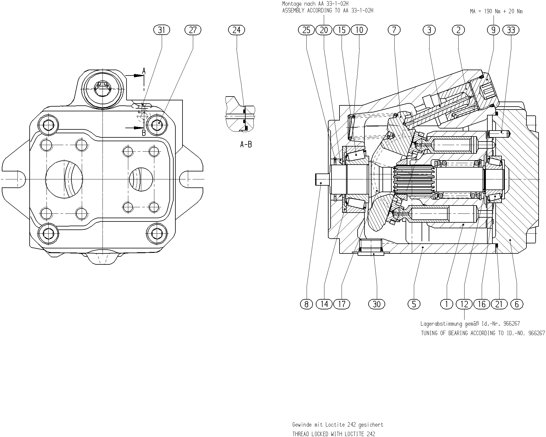 G A10V O 28 OV /52R-VXC11N00 -S2128 — Zeichnung