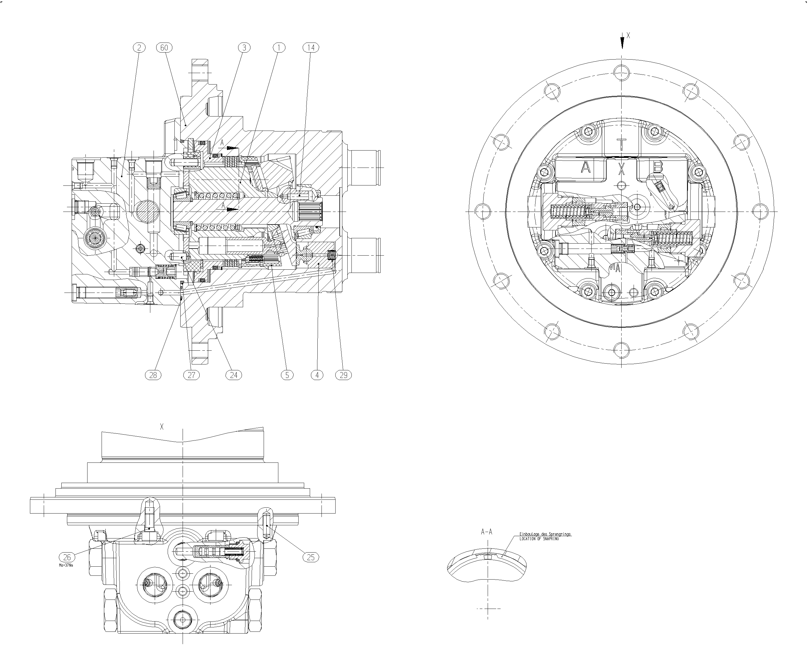 A10VT28HZ/10W140-NN81B030 — Zeichnung