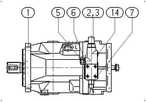 AA10VO140DFR1/31R-PSD62K68-SO552 — Zeichnung