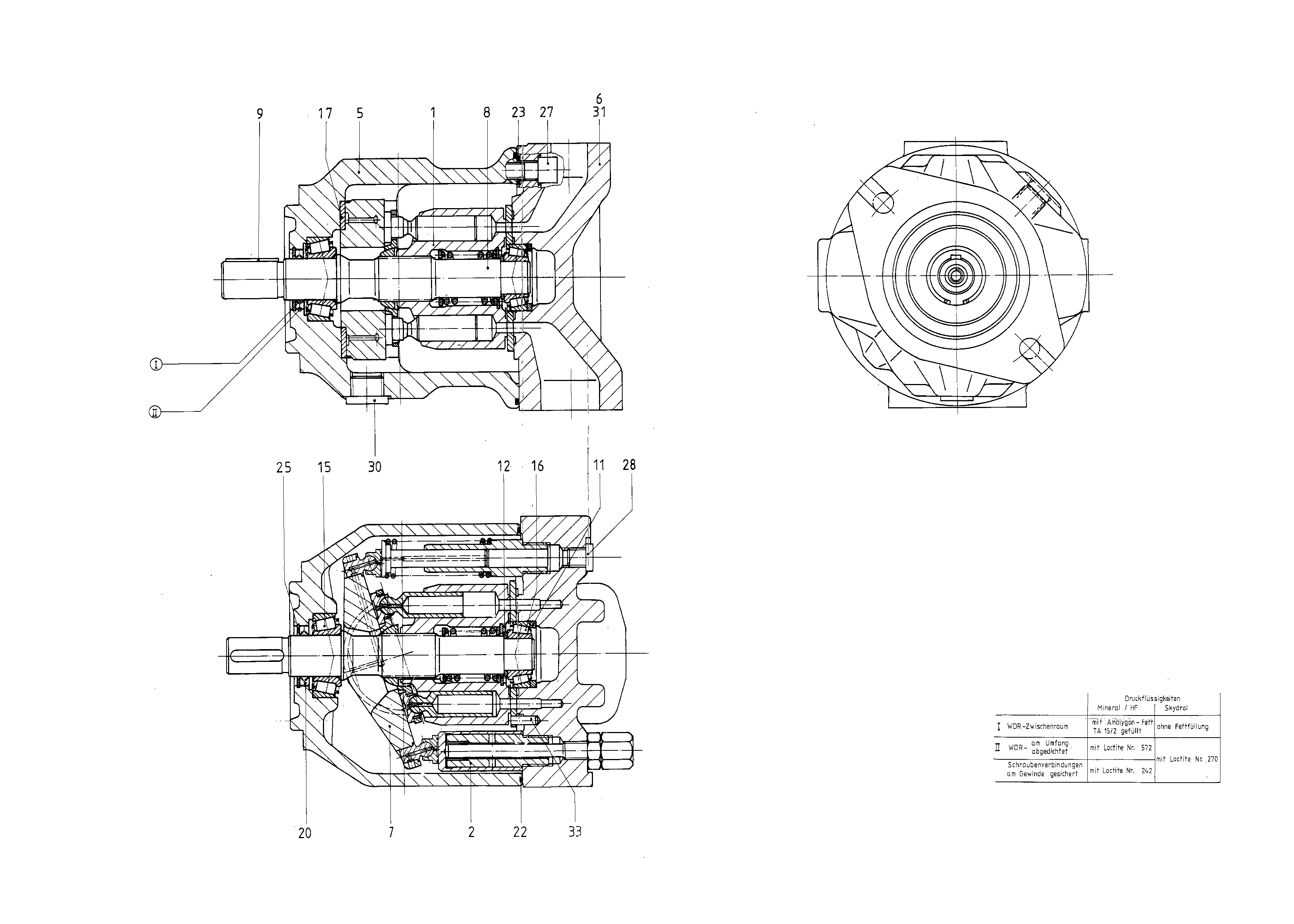 G A10VSO 45 OV /31R-EPA12N00 — Zeichnung