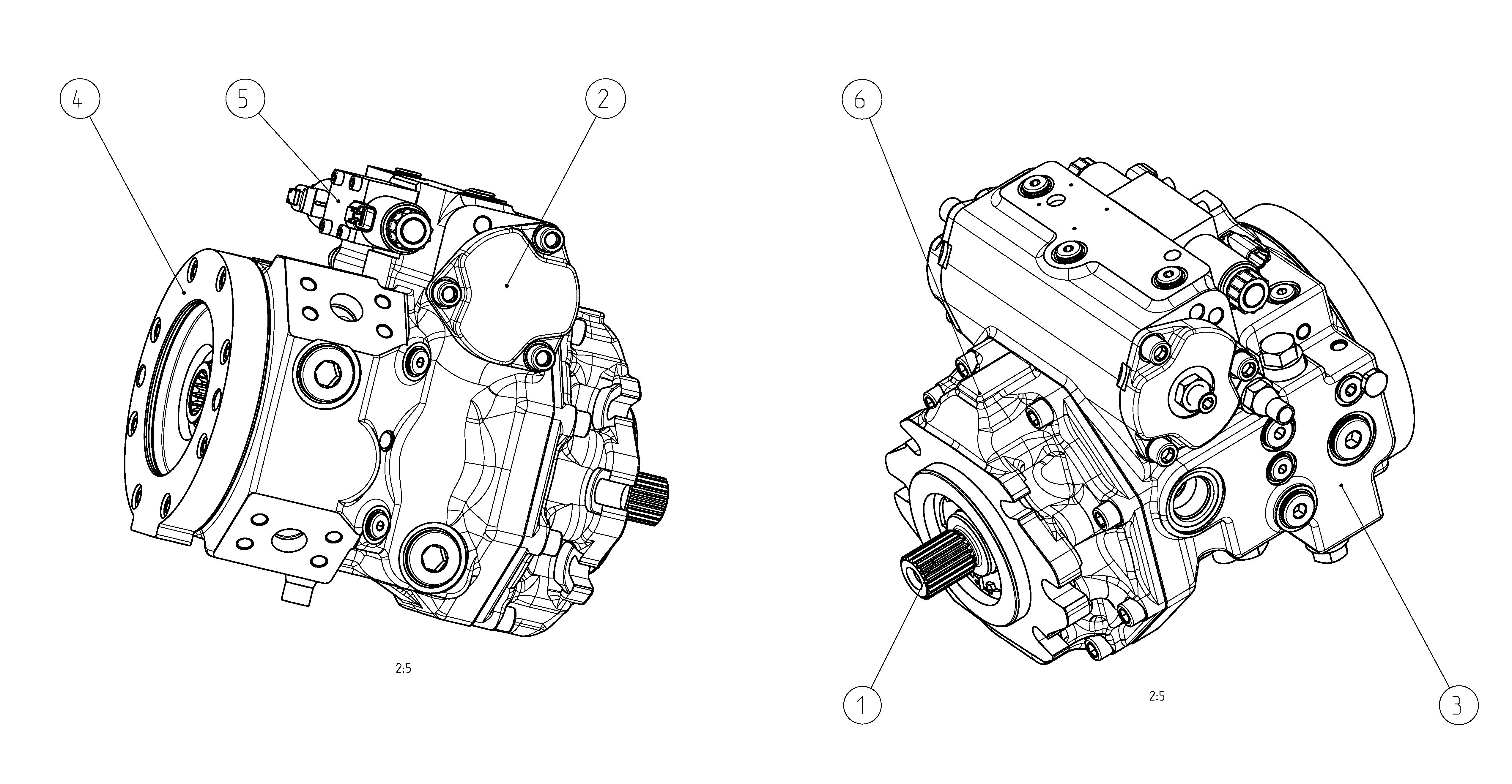 A4VG085ET2DP000/40MRNC6V81FC2S7AS00-0 — Zeichnung