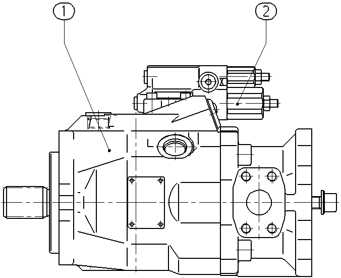 AA10VO60DFR1/52L-VSC12K04 — Zeichnung