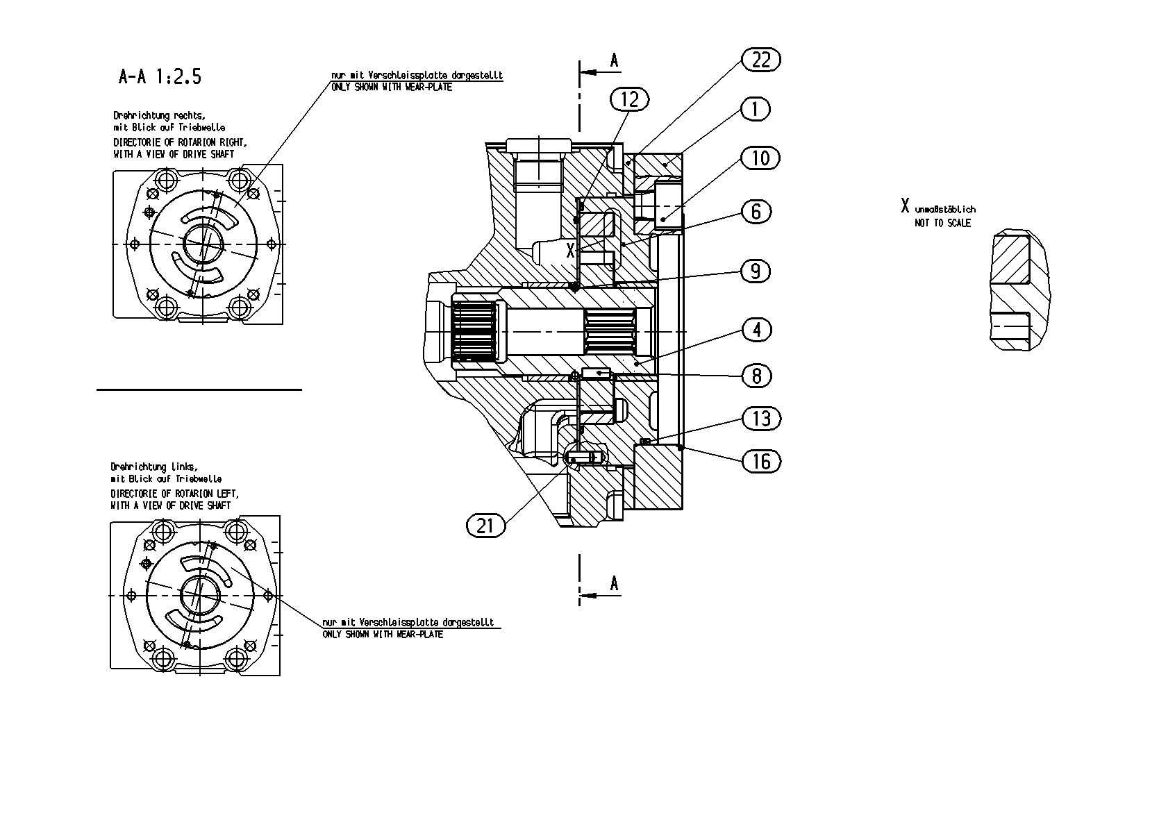 INTERNAL GEAR PUMP — Zeichnung