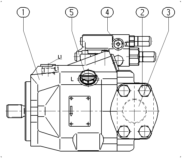 ALA10VO45DFR1/52R-VUC12N00-S1089 — Zeichnung