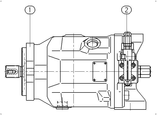 A AA10VSO100 DFR /31R-PUC62N00 — Zeichnung