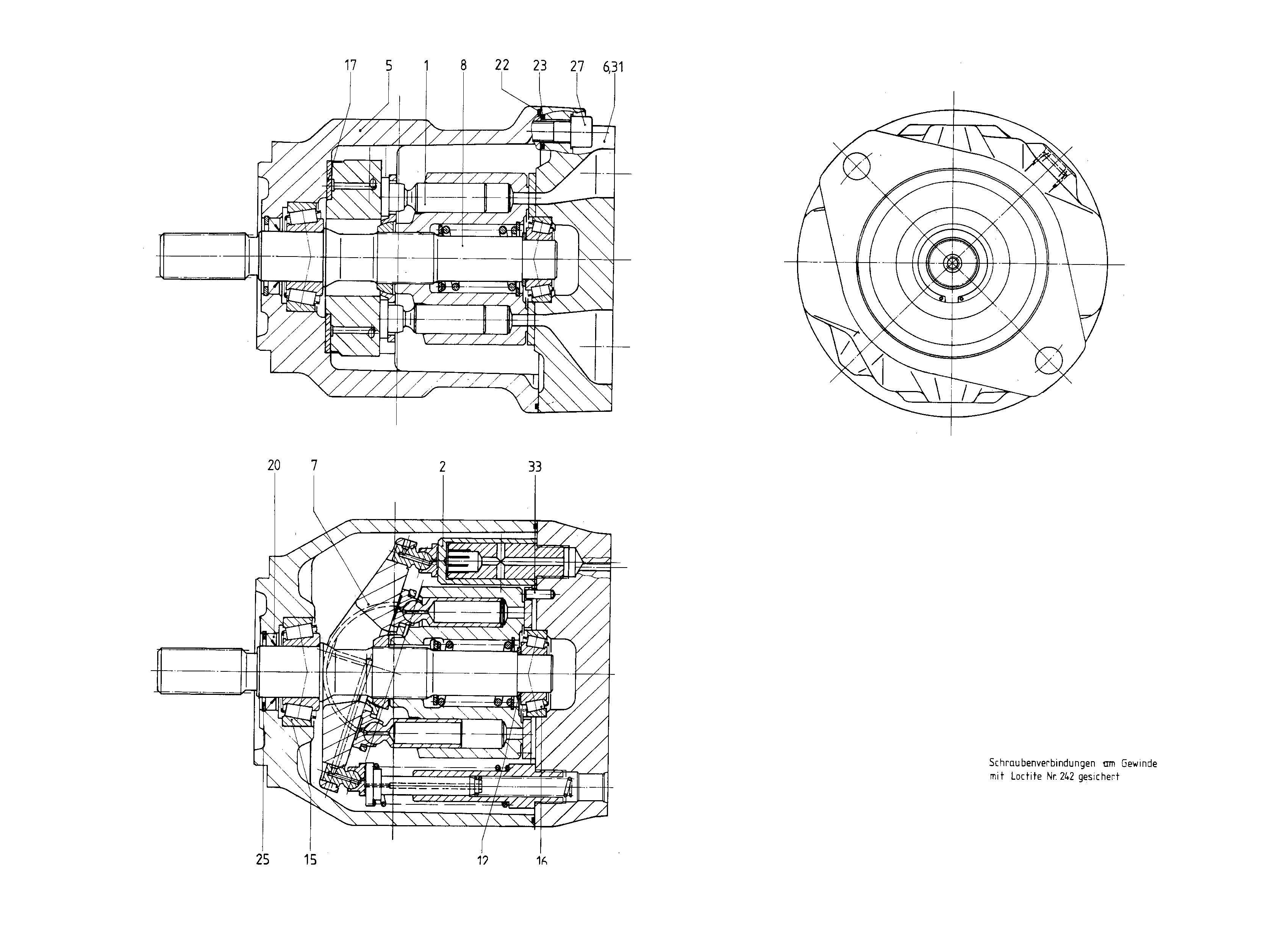 G A10V O 71 OV /31L-VSC11N00 -SO503 — Zeichnung