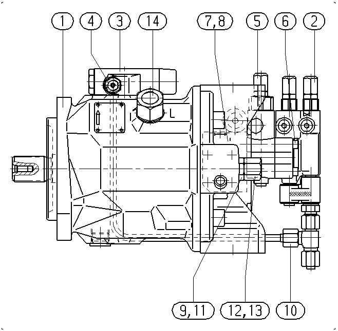 A A10V O 28 FHD /31L-PSC12N00 -SO652 — Zeichnung