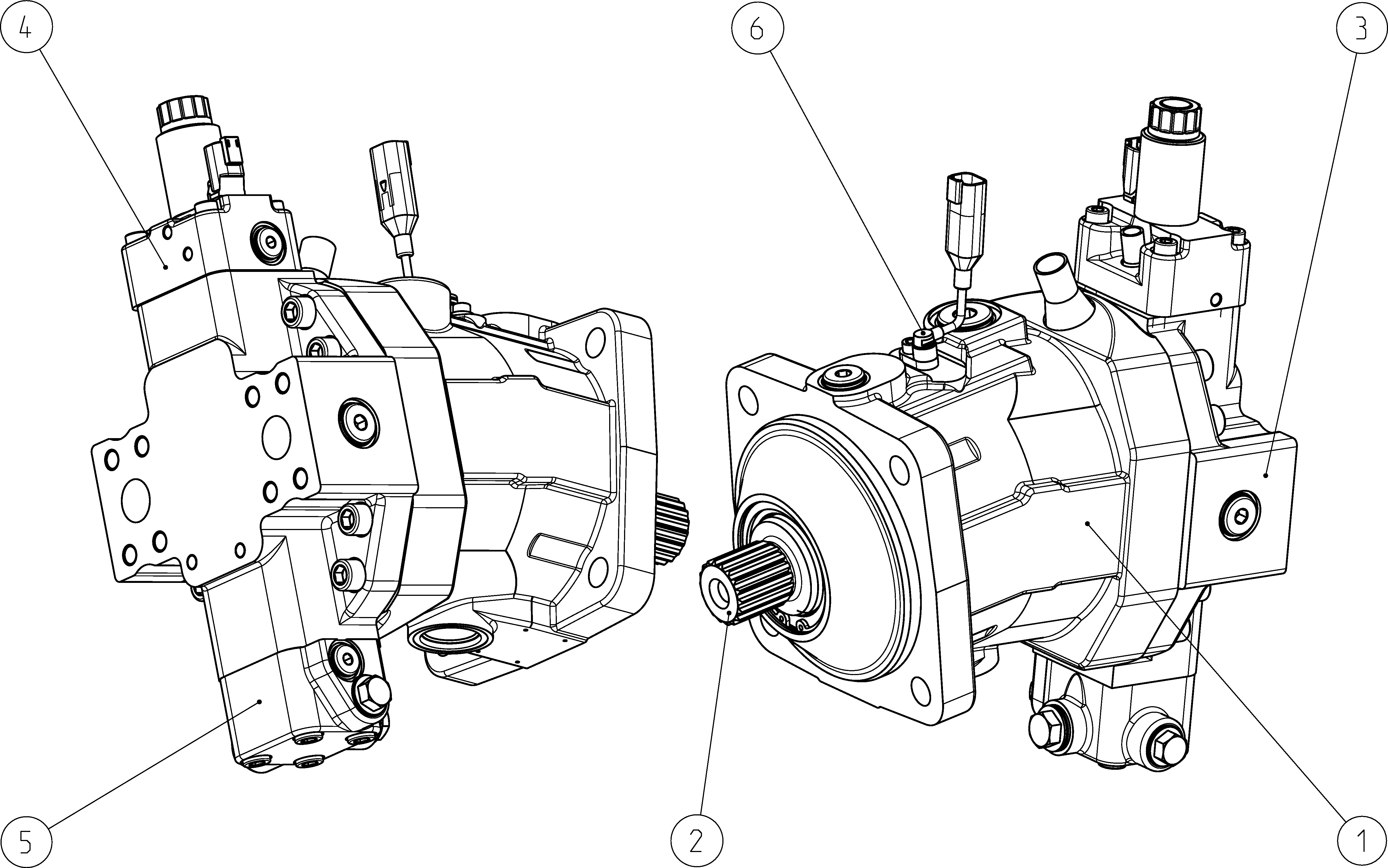 A6VM107EP600P000C/65MRV0P4Z91FV-S — Zeichnung