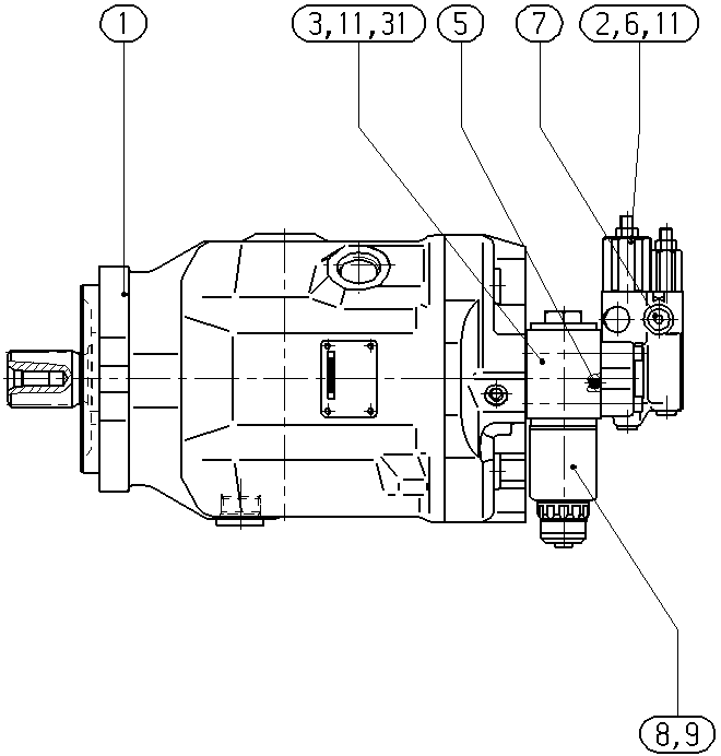 AXIAL-PISTON PUMP — Zeichnung