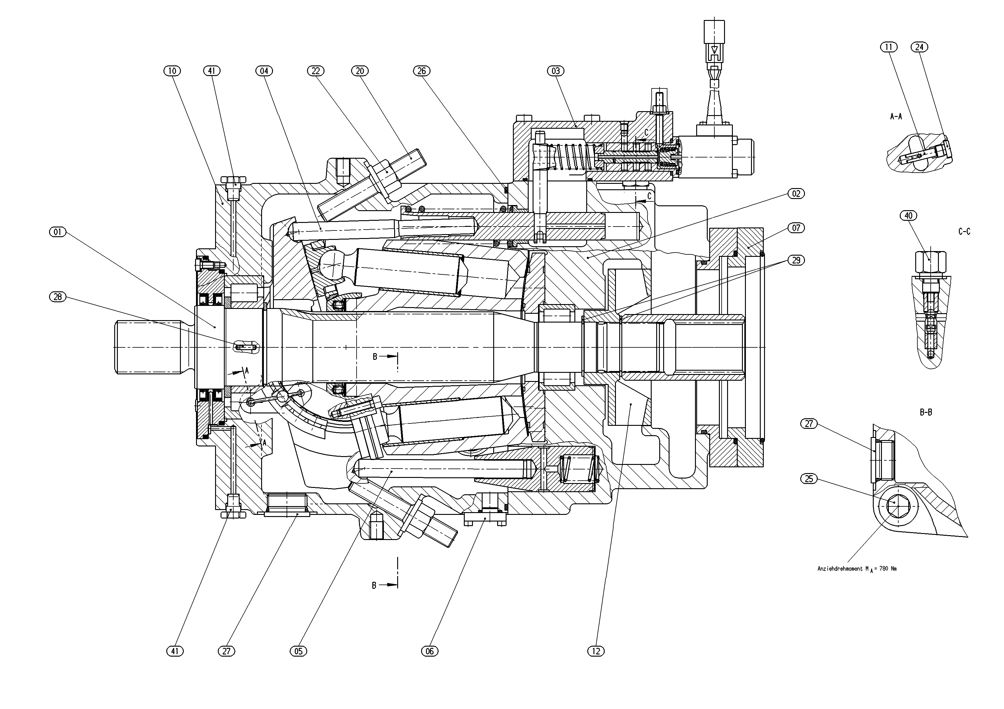 AA11VLO260EPXD/11R-NSDXXK17X-S — Zeichnung
