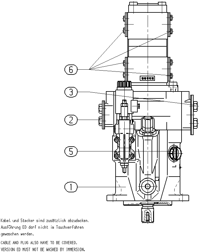 AL A10V O 45ED 72/52R-VSC62G54T -SO 97 — Zeichnung