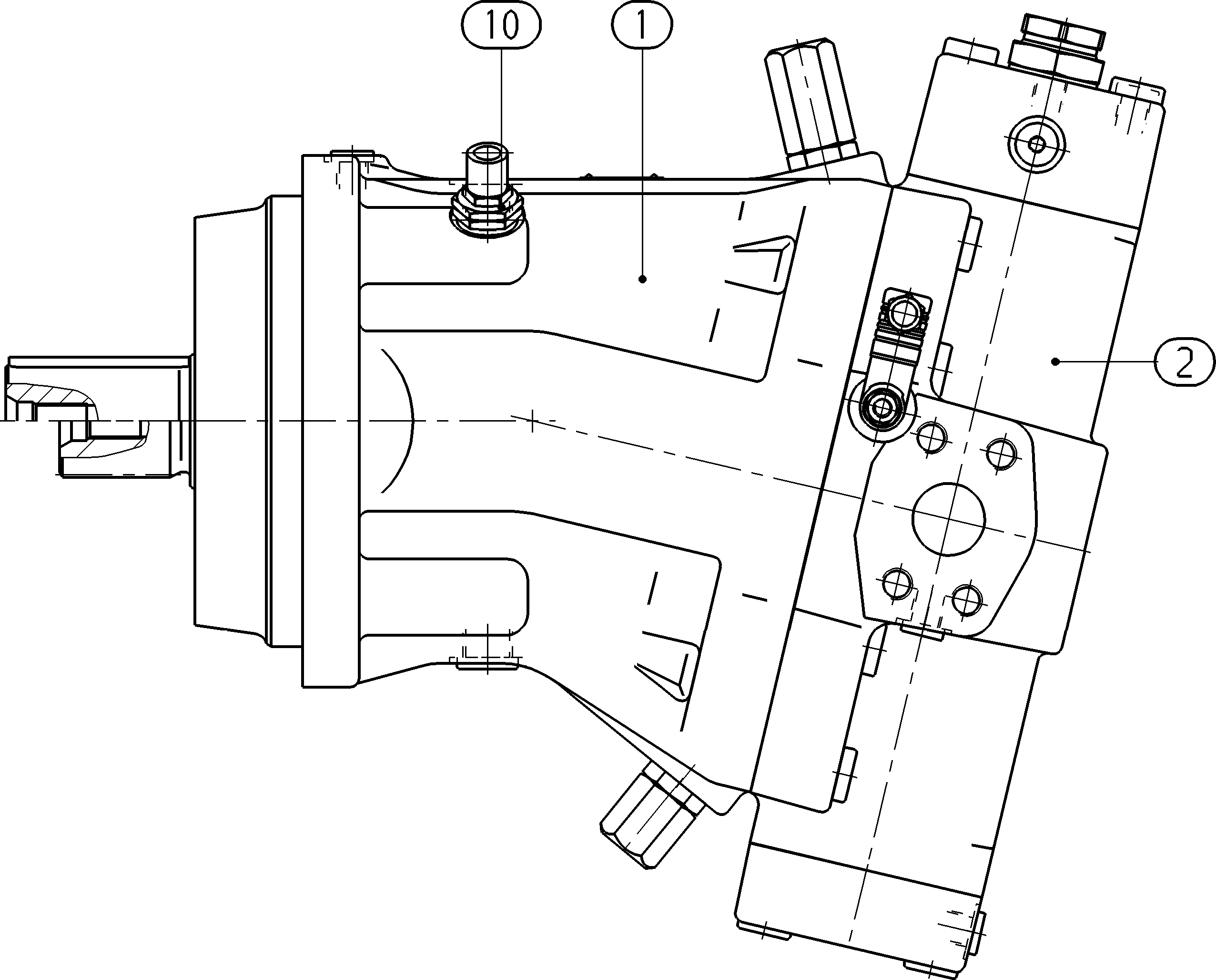A A6V M 500 EP2 /63W1-VZH020DEB-SO154 — Zeichnung