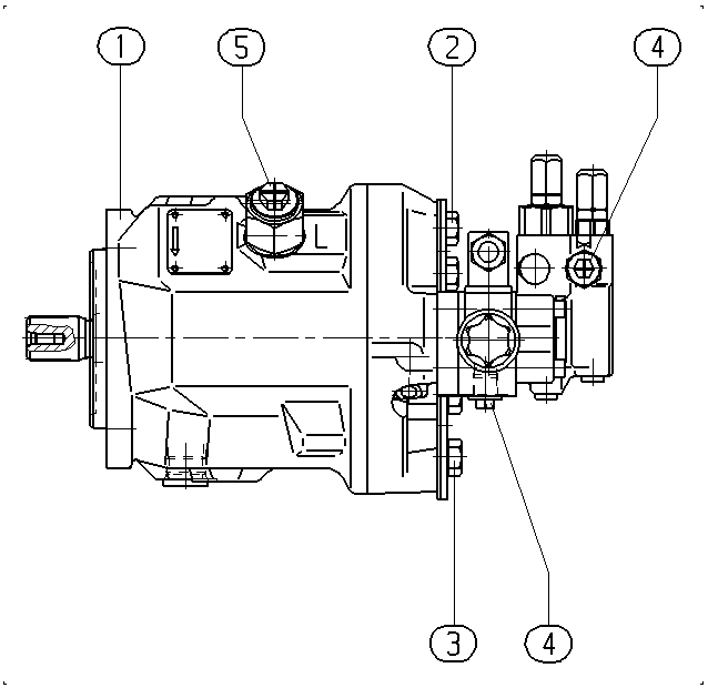 AL A10V O 45 DFR1/31W-PSC11N00 -SO956 — Zeichnung
