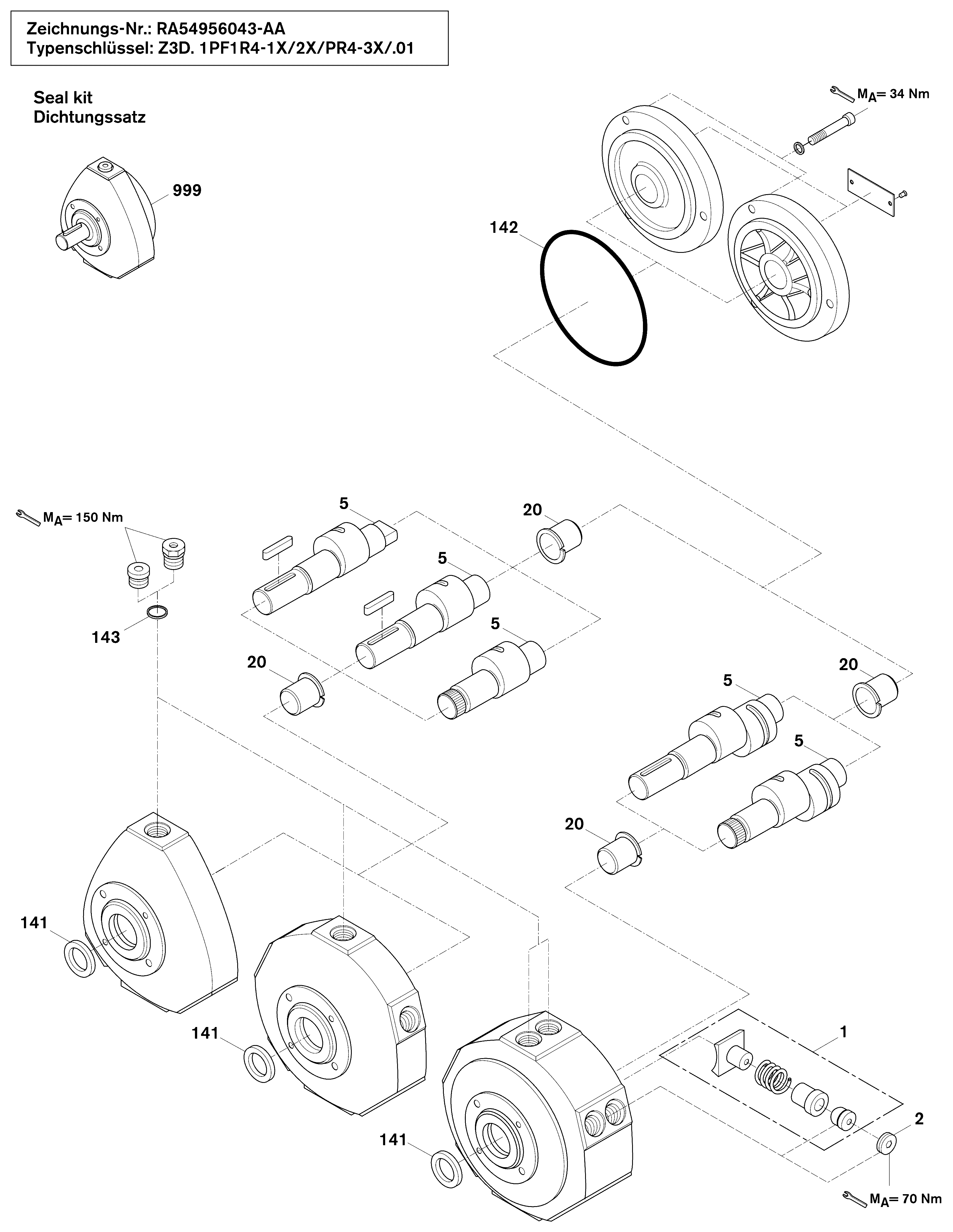 RADIAL PISTON PUMP — Zeichnung