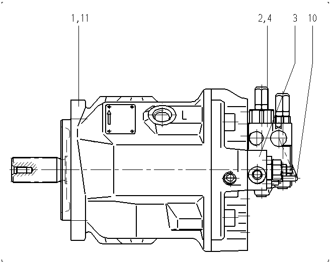 AA10VO71DFLR/31L-VSC11N00-SO504 — Zeichnung